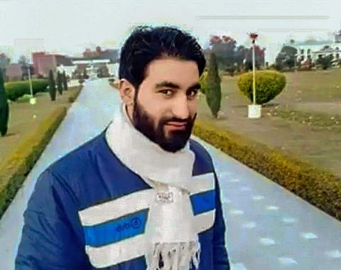 In this social media sourced photo is seen PhD scholar Manan Bashir Wani believed to be a Hizbul Mujahideen terrorist who was killed during an encounter with security forces at Handwara in Kupwara. (Photo | PTI)