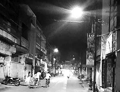 LED lights installed along a road (File | EPS)