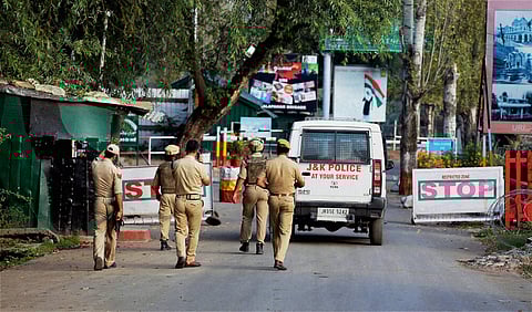 Image of Jammu and Kashmir police used for representational purposes.  