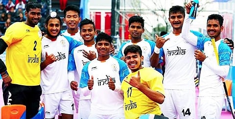 Indian Hockey youth team. (Photo | Twitter/HockeyIndia)