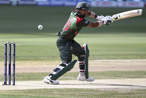 Bangladesh's Liton Das plays a shot during the final one day international cricket match of Asia Cup between India and Bangladesh. (File Photo | AP)