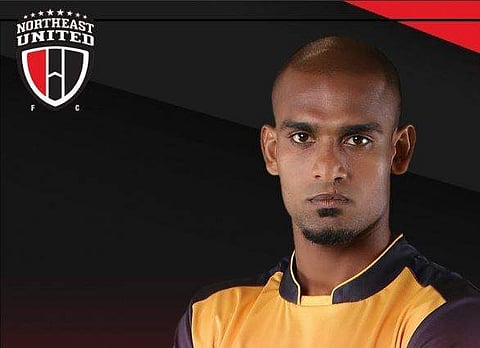 NorthEast United FC goalkeeper TP Rehenesh (Photo | Twitter)