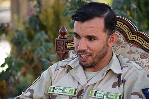 Afghan General Abdul Raziq, police chief of Kandahar, looks on as he speaks during a press conference in Kandahar province. (Photo |AFP)