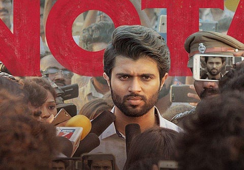 Actor Vijay Deverakonda featured on the poster of 'NOTA'