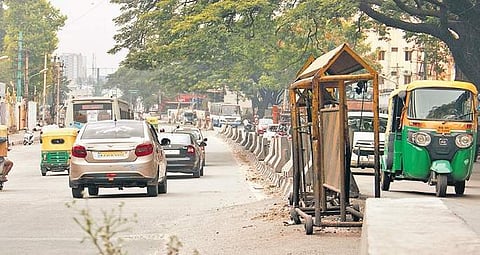 Random placement of medians on Mysore Road adding to  traffic jams Gourav Pratap Mishra