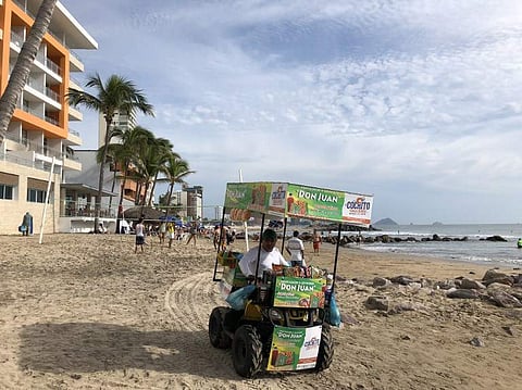 View at the beach in Mazatlan, Sinaloa state, Mexico,where Hurricane Willa is expected to land next on October 23. Hurricane Willa strengthened to category 4 in Pacific waters off the coast of Mexico, becoming 'extremely dangerous' as it slowly approaches