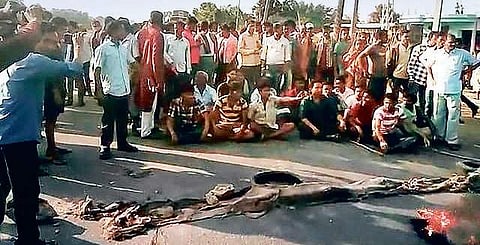 BDO of Balikuda Bikash Kumar Mohanty rushed to the spot and assured the road will be renovated within a week.