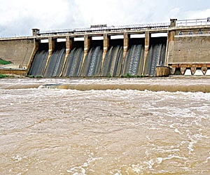 A fast filling Vaigai dam. | Express Photo Services