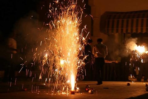 'As many as 68 per cent citizens have said they will not be burning crackers to make sure that the level of pollution stays in control and the city does not become a gas chamber,' said a report by LocalCircles. (Photo | Twitter)