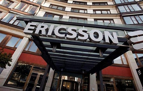 The exterior of an Ericsson building is seen in Stockholm. (Photo | Reuters)