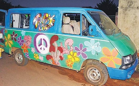 A camper van near Sakleshpur in Hassan district | Express
