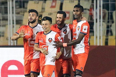 FC Goa  frustrated the visitors by keeping a stranglehold on the ball and starving them of goal-scoring chances (Photo | Twitter/Indian Super League)