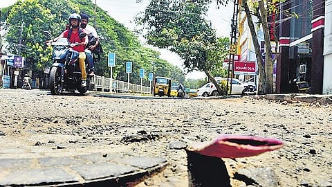 The pothole-filled Kaloor-Kadavanthra Road in Kochi is a nightmare for motorists | Express