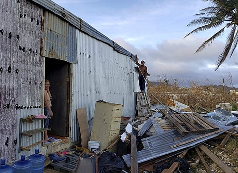 Cutting a path just south of last month's Typhoon Mangkhut, which killed dozens, the new storm tore across the Philippines' most populous island and dumped heavy rains along the way. (Photo | AP)