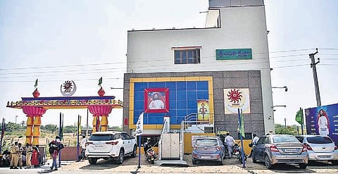 The ashram of Om Jai Baba, from where seven women were rescued, in Keesara | Vinay Madapu