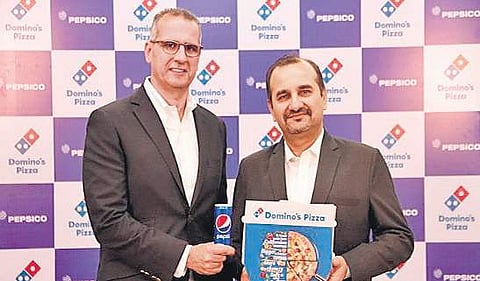 Ahmed ElSheikh, President & CEO, PepsiCo India, and Pratik Pota, CEO, Jubilant FoodWorks.