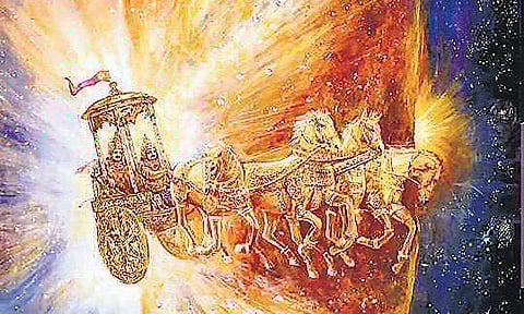 The Sun God Gets His Charioteer