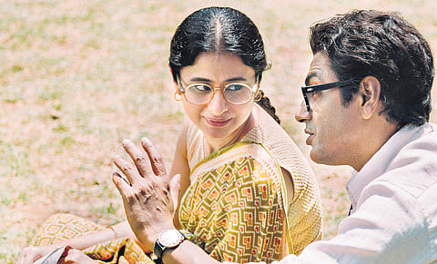 Rasika Dugal and  Nawazuddin Siddiqui in Manto
