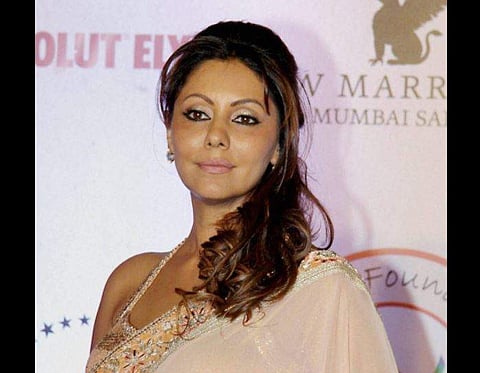 Bollywood filmmaker Gauri Khan during the fashion designer Vikram Phadnis fashion show in Mumbai. (File | PTI)