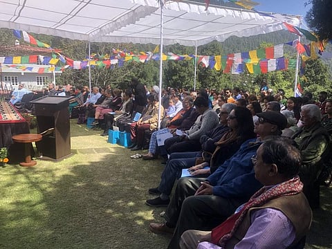 The audience pays attention at the Himalayan Echoes lit fest. (Photo | Himalayan Echoes/ Twitter)