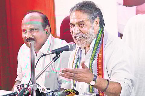 Anand Sharma MP at a press conference in Kochi on Sunday | Melton Antony