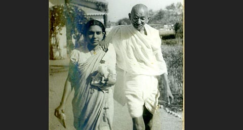 Mahatma Gandhi with Dr Sushila Nair (Photo | EPS)