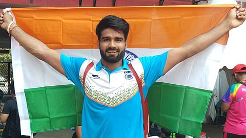 Javelin thrower Sandeep Chaudhary. (Photo: Twitter @GoSportsVoices)