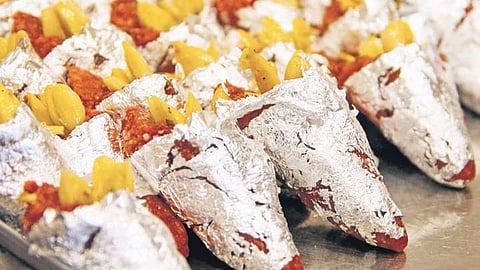 Tests on some sweet samples by State Food Laboratory analysts revealed that they were not covered with silver foil but aluminum foil | S Senbagapandiyan