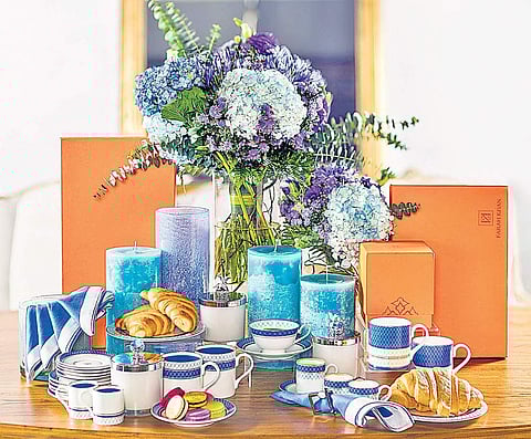 The range focuses on bridal gifting. Every piece in the new collection has the mark of opulence Farah's label is famous for.