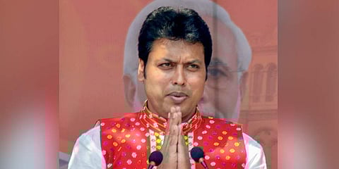 Tripura Chief Minister Biplab Deb . (File | PTI)