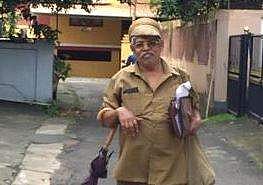 A Ramankutty, who received 'Best Postman in Kerala' award  (Photo | EPS )