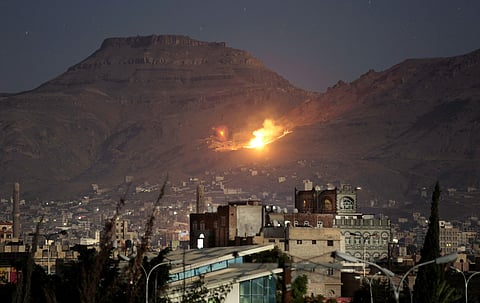AP file image of an airstrike on Yemen used for representational purpose only.