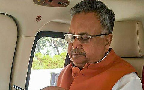 Chhattisgarh Chief Minister Raman Singh during a campaign trail for Chhattisgarh Assembly election in Raipur Monday November 12 2018. | PTI