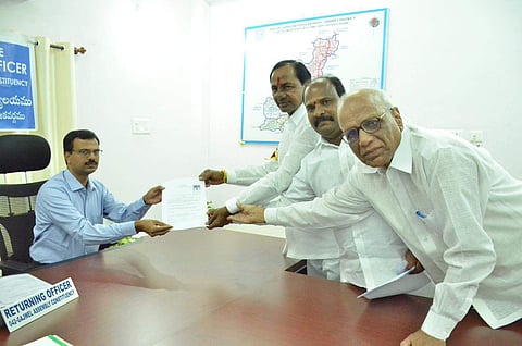 Chandrasekhar Rao files nominations (Photo |EPS)