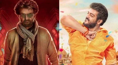 A still from 'Petta' and 'Viswasam'