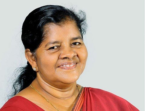 Fisheries Minister J Mercykutty Amma (Facebook photo)