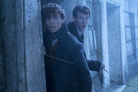 Eddie Redmayne, left and Callum Turner in a scene from 'Fantastic Beasts: The Crimes of Grindelwald.' (Photo | AP)