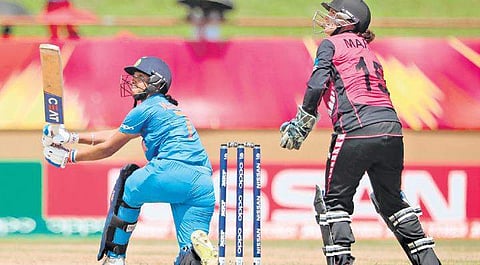 Indian skipper Harmanpreet Kaur hit eight sixes at the Providence Stadium, Guyana | ICC