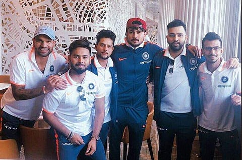 Various members of the team took to Twitter to share their feelings ahead of their departure with chinaman Kuldeep Yadav terming it an 'exciting challenge'. (Twitter)