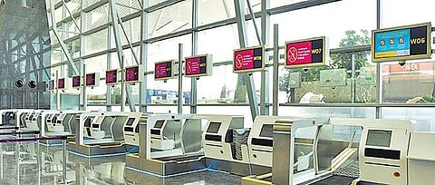 The newly launched self bag drop machines