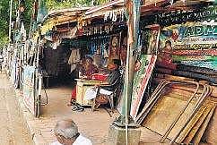 The footpaths leading to the Secretariat have turned homes for many protestors over the years. Some of them have been sitting in protest from 2012.