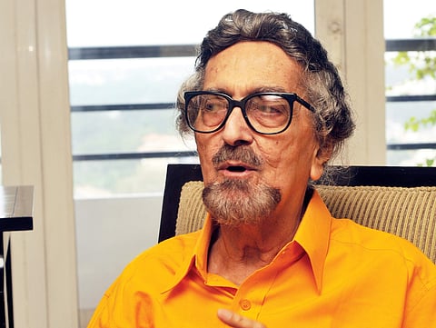 A file image of Indian Ad guru Alyque Padamsee at a press meet in Bangalore. (Photo | EPS/Anirudh Choudhury)