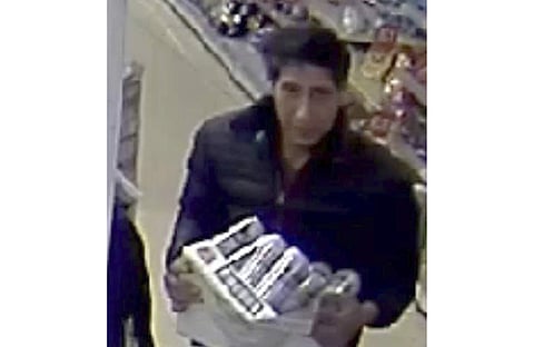 An alleged thief bearing a striking resemblance to Ross Geller, the character played by actor David Schwimmer on the TV show 'Friends.' (Photo | AP)