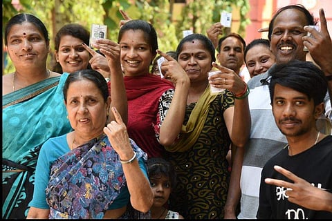 Image of women voters for representational purpose (File photo| EPS/Nagaraja Gadekal)