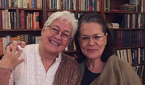 Nafisa Ali with Sonia Gandhi (Photo | Instagram)