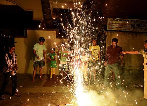 The Tamil Nadu Pollution Control Board would study the air quality seven days before and after the festival in all the corporation limits. (FIle photo |EPS)