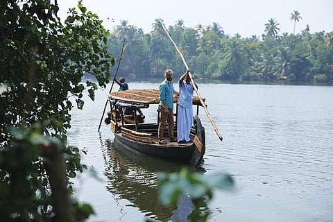 A photo of the Vembanad Lake in Kerala (Photo | Kerala Tourism/ Twitter)