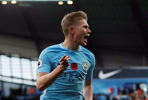 Manchester City midfielder  Kevin De Bruyne (Photo | Twitter @DeBruyneKev)