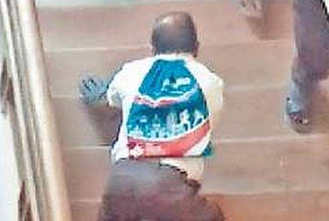 Disabled students forced to climb stairs in Karnataka University