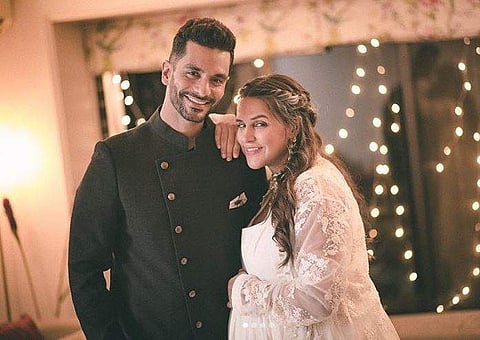 Neha Dhupia with husband Angad Bedi (Photo | Instagram)